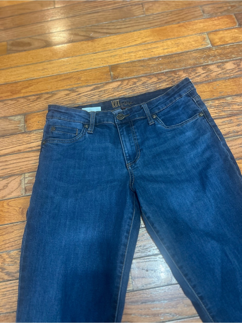 Kut from the Kloth Deep Indigo Straight-Leg Jeans - Picture 2 of 16